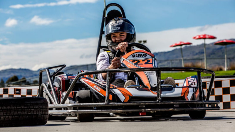 Get your adrenaline pumping with a race around Highlands Go Kart circuit.